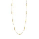 Waterproof Gold Geometric Necklace in 18K Gold Plated Stainless Steel