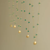 Waterproof Green Bead Shell Pendant Necklace