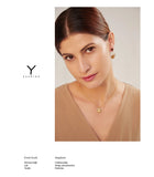 Waterproof Petal Fan Flower Drop Earrings - 18K Gold Plated