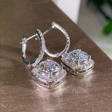 Moissanite Diamond Drop Earrings - A Dazzling Dance