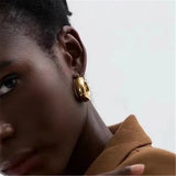 Waterproof U Shape Earrings - 18K Gold Plated