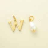 Waterproof Gold Choker with Pearl & Initial Pendant - 18K Gold Plated
