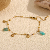 Waterproof Charming Fish Pendant Anklet - 18K Gold Plated