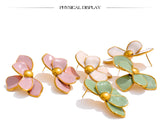 Waterproof Pastel Petals – 18K Gold Plated