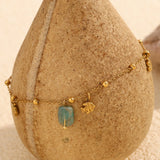 Waterproof Charming Fish Pendant Anklet - 18K Gold Plated