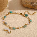 Waterproof Fish Tail Anklet - 18K Gold Plated