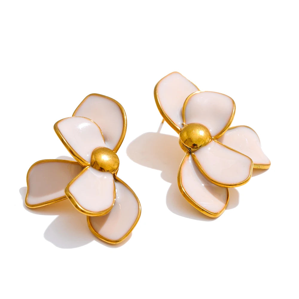 Waterproof Pastel Petals – 18K Gold Plated
