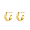 Waterproof Classic Gold Hoop Earrings - 18K Gold Plated
