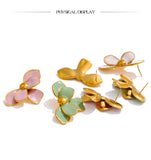 Waterproof Pastel Petals – 18K Gold Plated