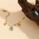 Waterproof Charming Fish Pendant Anklet - 18K Gold Plated