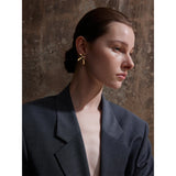 Waterproof Leaf Stud Earrings - 18K Gold Plated