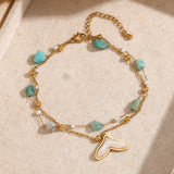 Waterproof Fish Tail Anklet - 18K Gold Plated
