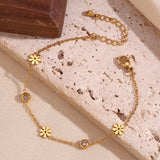 Waterproof Flower Bracelet - 18K Gold Plated