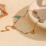 Waterproof Charming Fish Pendant Anklet - 18K Gold Plated