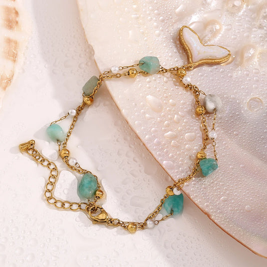 Waterproof Fish Tail Anklet - 18K Gold Plated