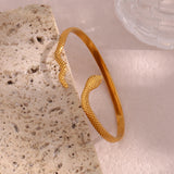 Waterproof Snake Bangle Bracelet - 18K Gold Plated