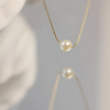 Waterproof Elegant Pearl Necklace - 18k Gold Plated