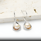 Pearl & Moissanite Set - Gold Plated Sterling Silver - Love's Endless Bloom