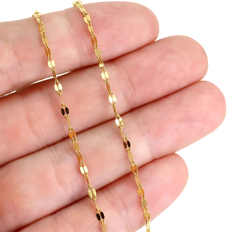 Waterproof Minimalist Anklet 18K Gold Plated 