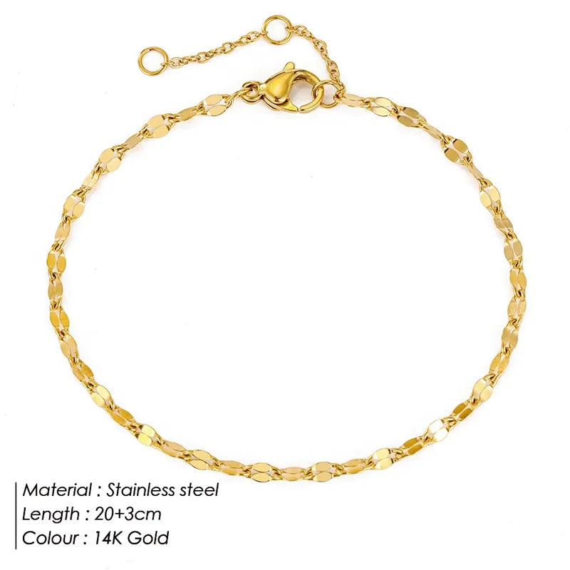 Waterproof_Minimalist_Anklet_gold_color