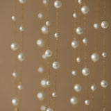 Waterproof Pearl Chain Necklace in 18K Gold-plated Stainless Steel